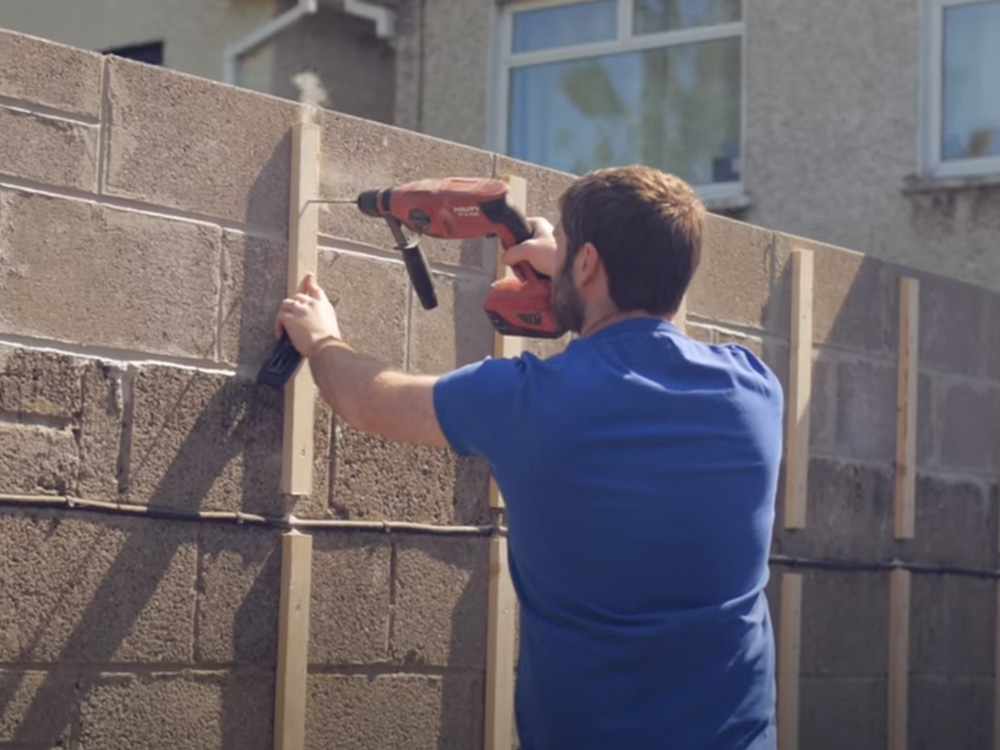 How to install garden wall cladding Celuplast Shop online